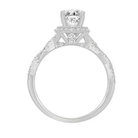 Thumbnail for LADIES RING 1/2 CT ROUND DIAMOND 14K WHITE GOLD(CENTER-1 / SEMI MOUNT)