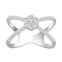 Thumbnail for LADIES RING 1/2 CT ROUND DIAMOND 14K WHITE GOLD