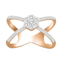 Thumbnail for LADIES RING 1/2 CT ROUND DIAMOND 14K ROSE GOLD