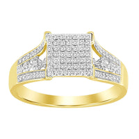 Thumbnail for LADIES RING 1/5 CT ROUND DIAMOND 10K YELLOW GOLD