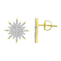 Thumbnail for LADIES EARRING 1/3 CT ROUND DIAMOND 10K YELLOW GOLD
