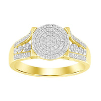 Thumbnail for LADIES RING 1/5 CT ROUND DIAMOND 10K YELLOW GOLD