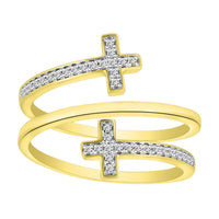 Thumbnail for LADIES RING 1/6 CT ROUND DIAMOND 10K YELLOW GOLD