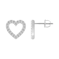 Thumbnail for LADIES EARRINGS 1/6 CT ROUND DIAMOND 10K WHITE GOLD