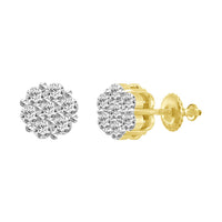 Thumbnail for LADIES EARRING 1 1/2 CT ROUND DIAMOND 14K YELLOW GOLD