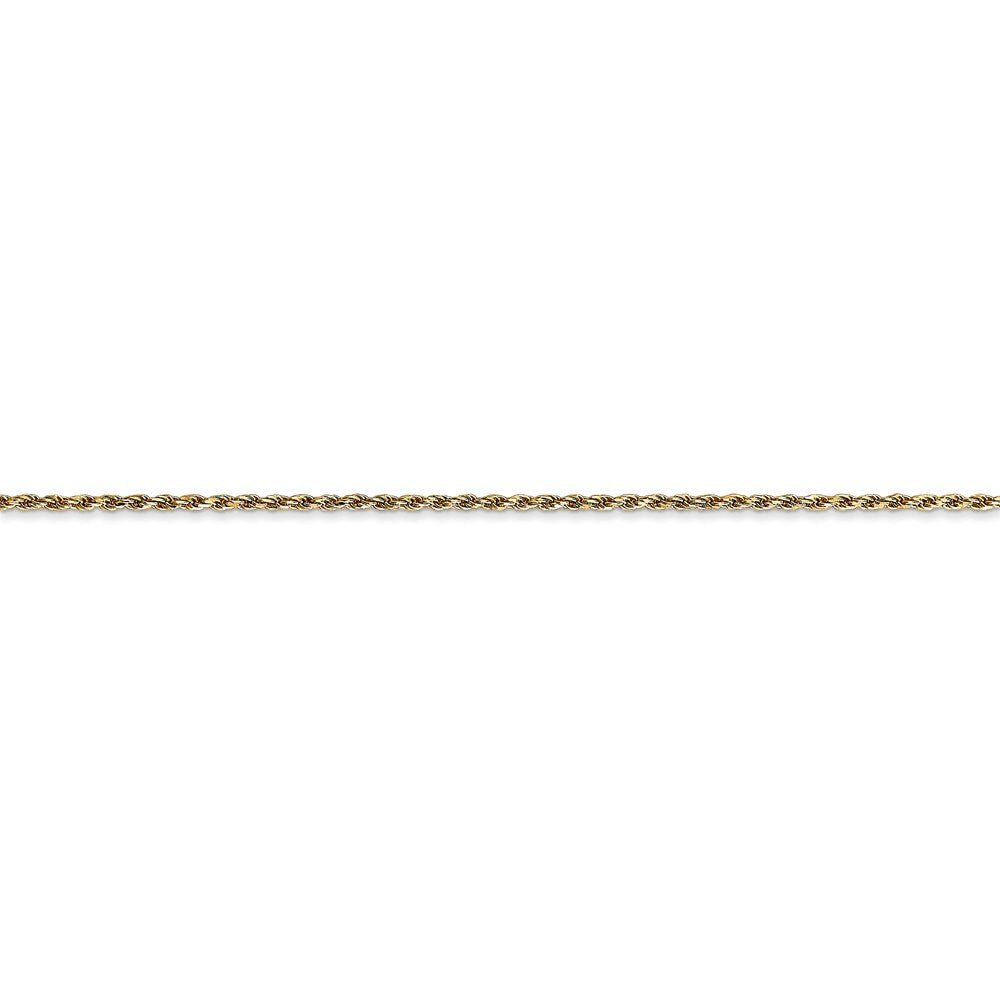 14k 1.15mm Diamond-cut Machine-made Rope Chain