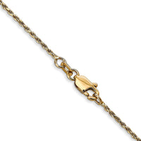 Thumbnail for 14k 1.15mm Diamond-cut Machine-made Rope Chain