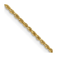 Thumbnail for 14k 1.15mm Diamond-cut Machine-made Rope Chain