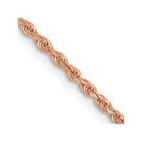 Thumbnail for 14k Rose Gold 1.50mm Diamond-cut Rope Chain