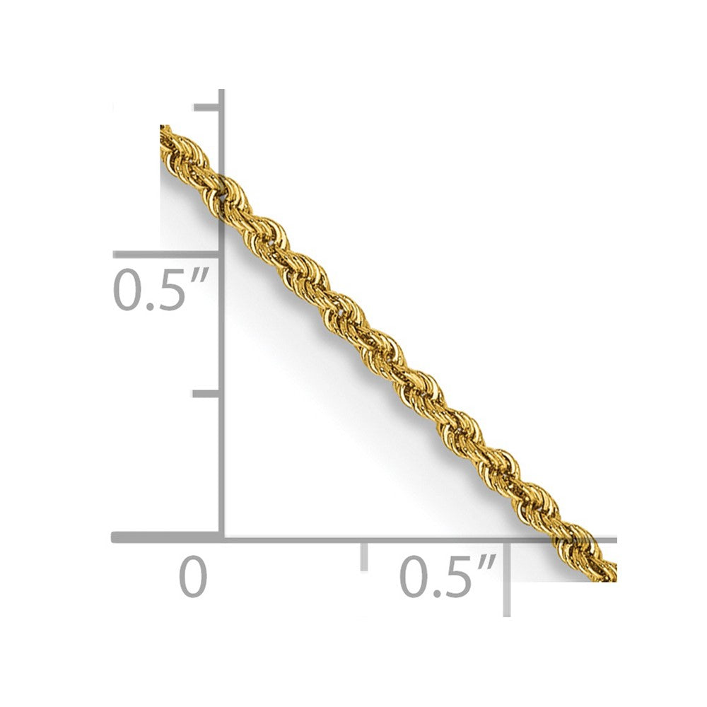 14k 1.50mm Regular Rope Chain