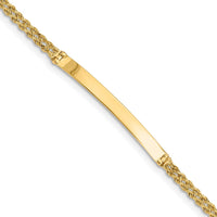 Thumbnail for 14k Two Strand Rope ID Bracelet