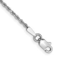 Thumbnail for 14k White Gold 1.5mm Diamond-cut Rope Chain