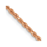 Thumbnail for 14k Rose Gold 1.75mm D/C Rope Chain
