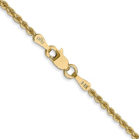 Thumbnail for 14k 2mm Regular Rope Chain
