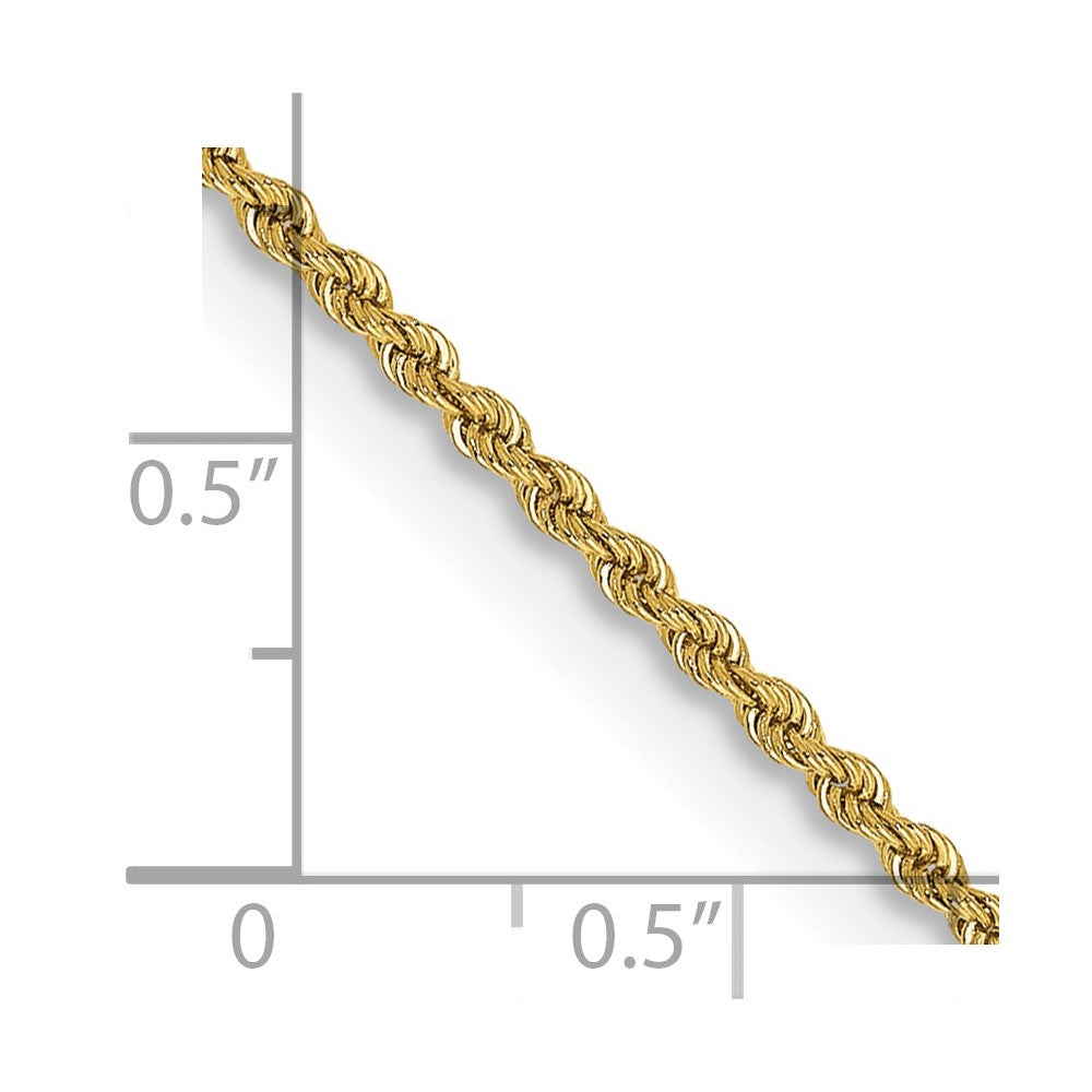 14k 2mm Regular Rope Chain