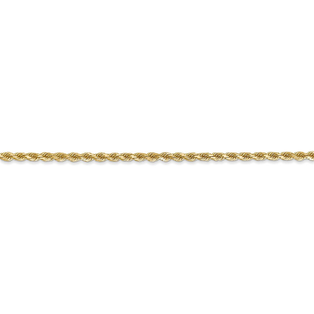 14k 2mm Diamond-cut Rope Chain