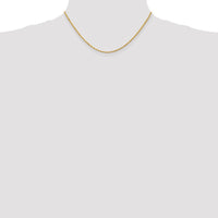 Thumbnail for 14k 2mm Diamond-cut Rope Chain