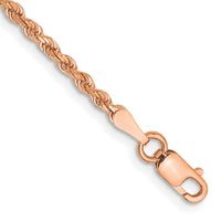 Thumbnail for 14k Rose Gold 2mm D/C Rope Chain