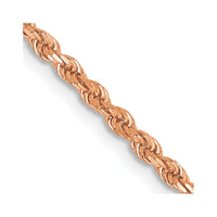 Thumbnail for 14k Rose Gold 2mm D/C Rope Chain