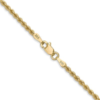 Thumbnail for 14k 2.25mm Regular Rope Chain