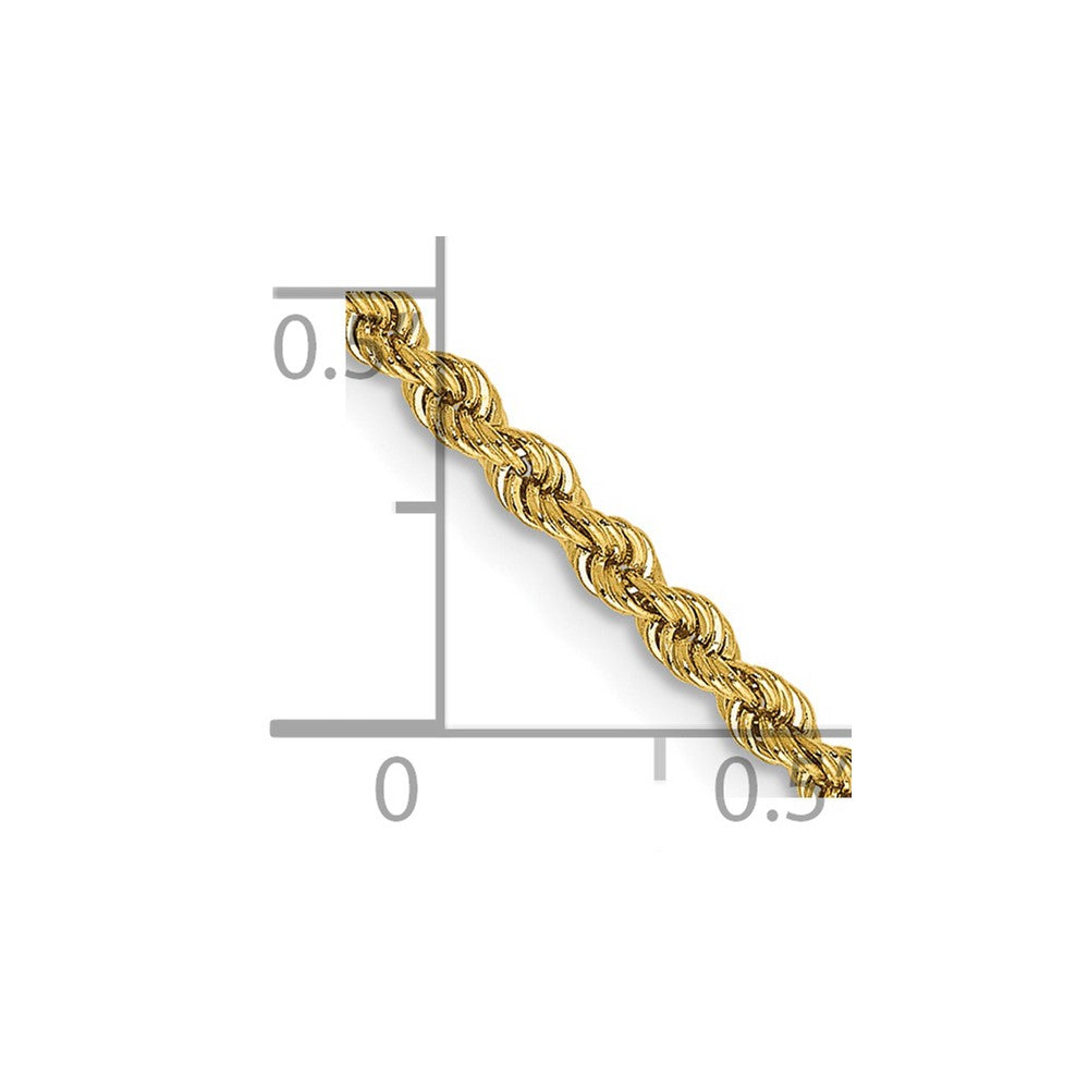 14k 2.25mm Regular Rope Chain
