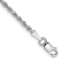 Thumbnail for 14k White Gold 2mm D/C Rope Chain