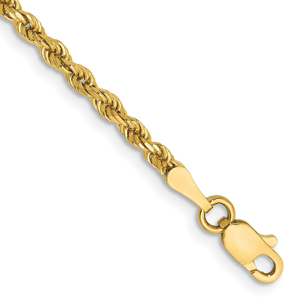 14k 2.25mm  Diamond-cut Rope Chain