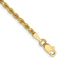 Thumbnail for 14k 2.25mm  Diamond-cut Rope Chain