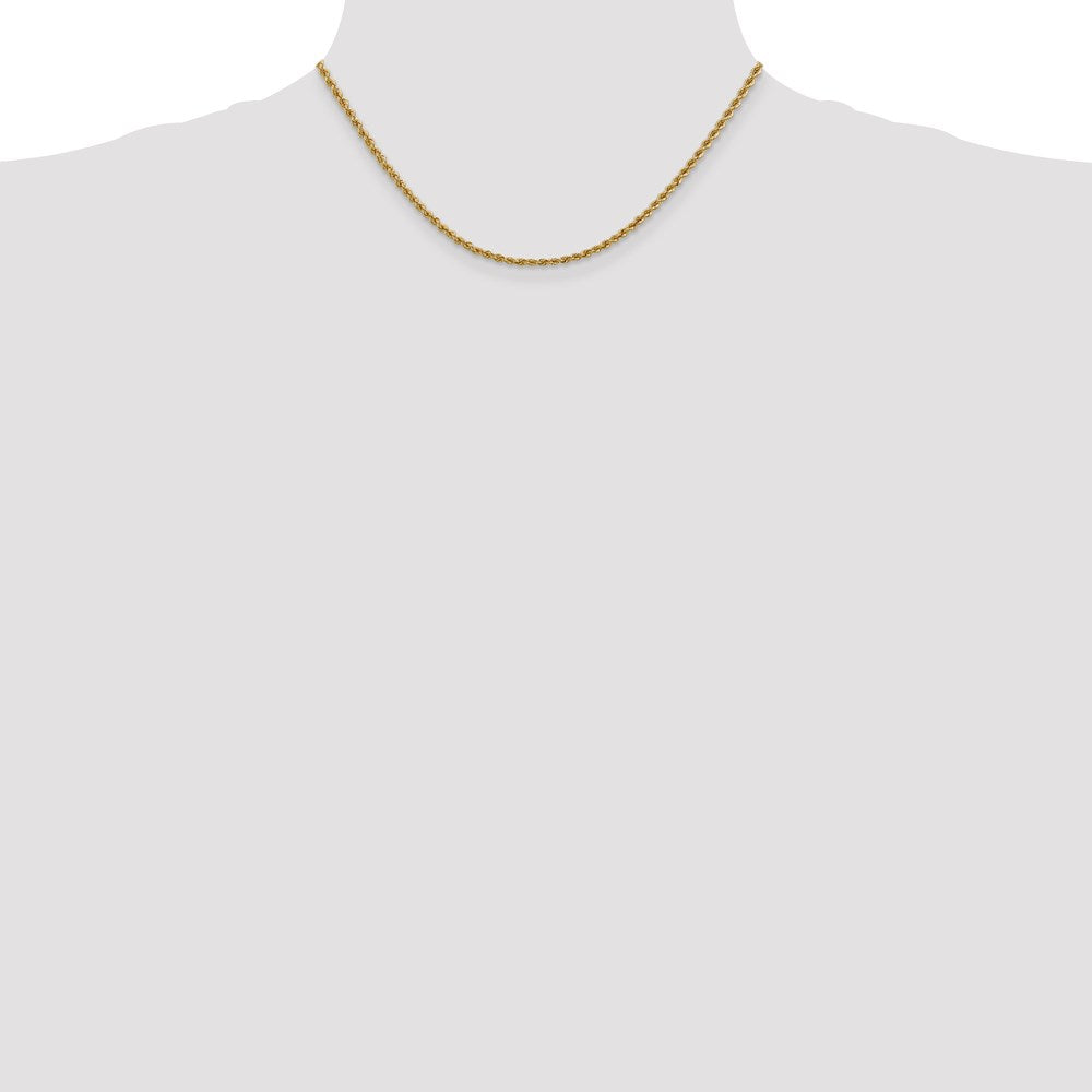 14k 2.5mm Regular Rope Chain