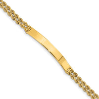 Thumbnail for 14k Two Strand Rope ID Bracelet