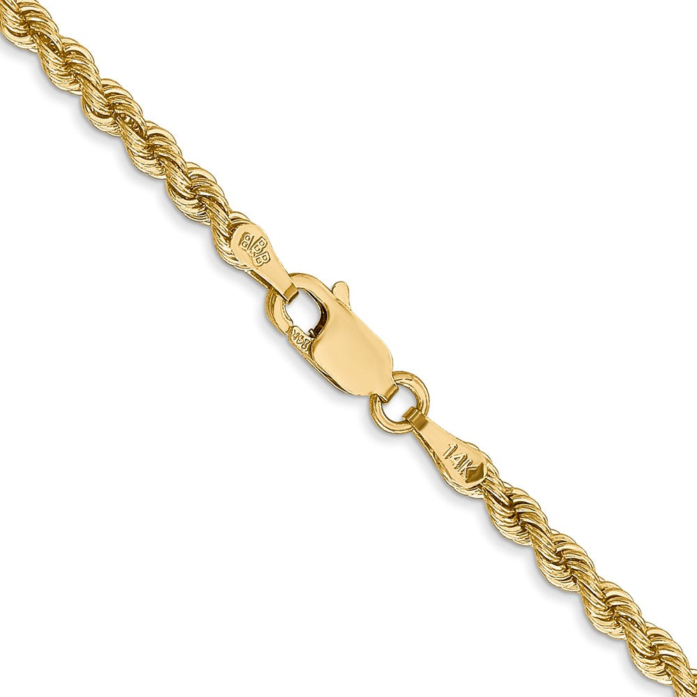 14K 2.75mm Regular Rope Chain