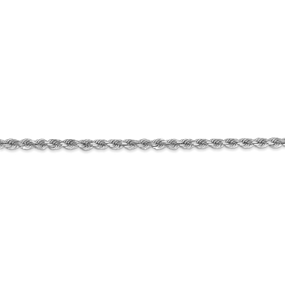 14k White Gold 2.75mm D/C Rope with Lobster Clasp Chain