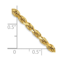 Thumbnail for 14k 3mm D/C Rope with Lobster Clasp Chain