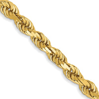 Thumbnail for 14k 3mm D/C Rope with Lobster Clasp Chain