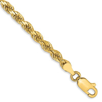 Thumbnail for 14k 3.5mm D/C Rope with Lobster Clasp Chain