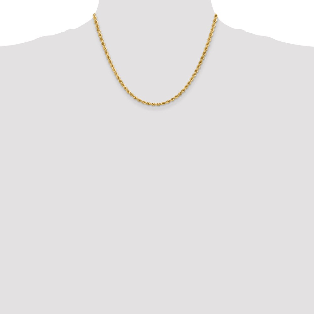 14k 3.65mm Regular Rope Chain