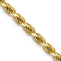 Thumbnail for 14k 4mm D/C Rope with Lobster Clasp Chain