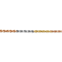 Thumbnail for 14k Tri-Color 4mm D/C Rope Chain