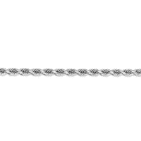Thumbnail for 14k White Gold 4.5mm D/C Rope with Lobster Clasp Chain