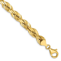 Thumbnail for 14K 7mm  D/C Rope with Fancy Lobster Clasp Chain