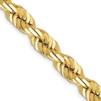 Thumbnail for 14K 7mm  D/C Rope with Fancy Lobster Clasp Chain