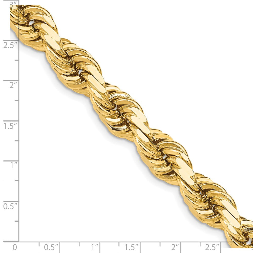 14K 12mm  D/C Rope with Fancy Lobster Clasp Chain