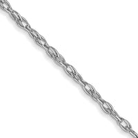 Thumbnail for 14K White Gold 1.35mm Carded Cable Rope Chain