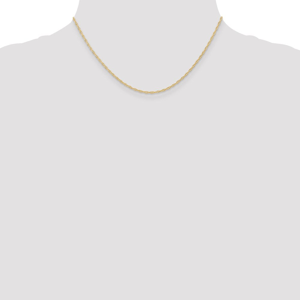14K 1.35mm Carded Cable Rope Chain