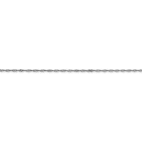 Thumbnail for 14k White Gold 1mm Carded Singapore Chain