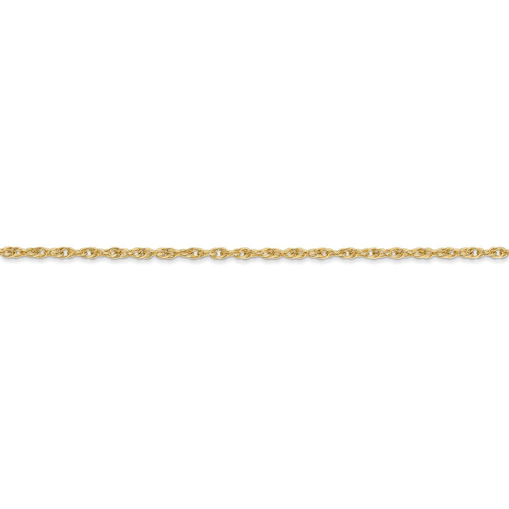 14K 1.55mm Carded Cable Rope Chain