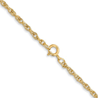 Thumbnail for 14K 1.55mm Carded Cable Rope Chain