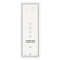 Thumbnail for 14k White Gold .5 mm (CARDED) Cable Rope Chain