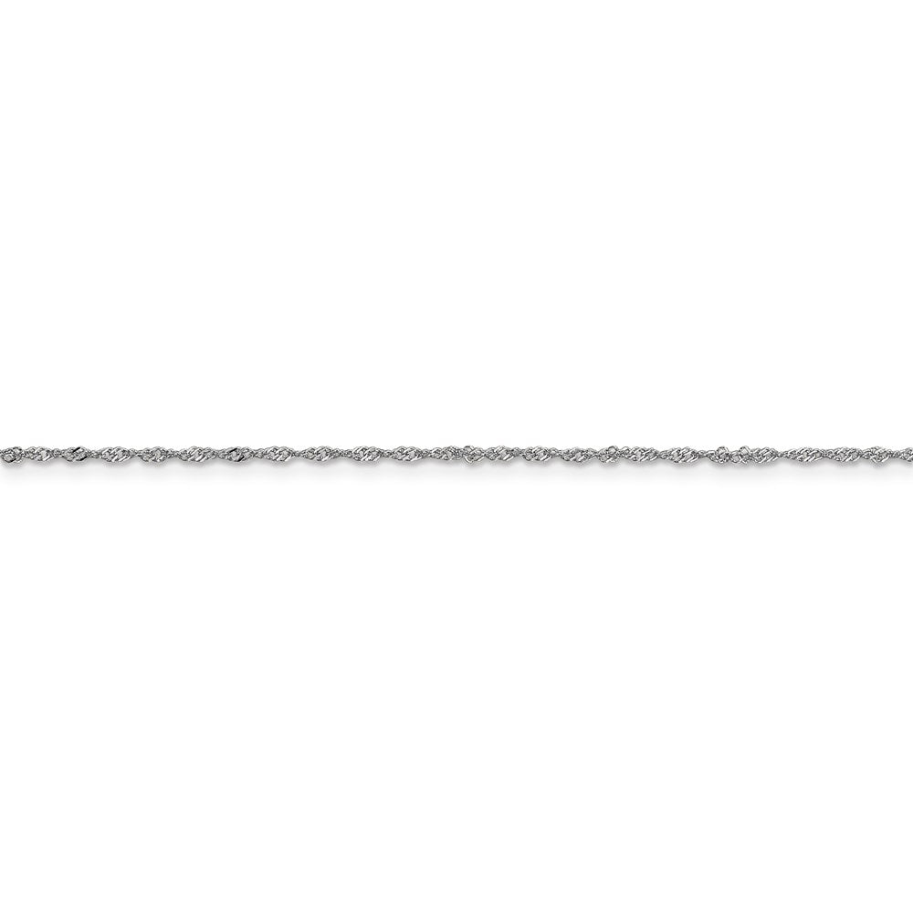 18K Leslie's WG 1.1mm Singapore Chain