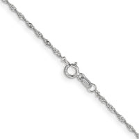 Thumbnail for 18K Leslie's WG 1.1mm Singapore Chain